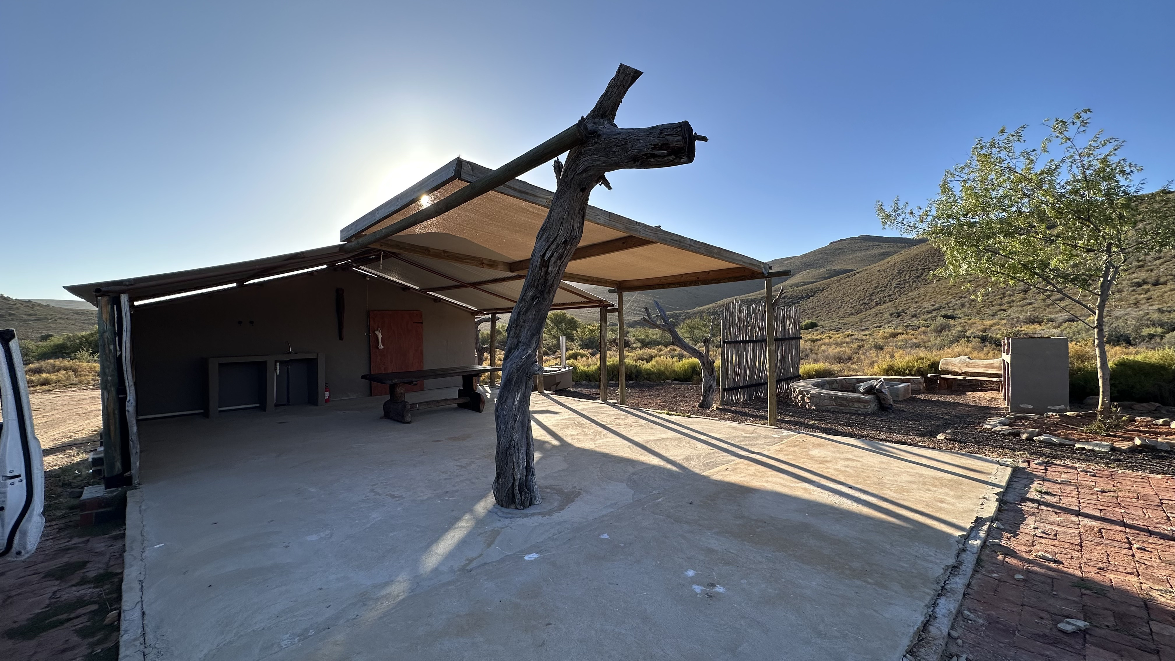 Bush caravan facilities