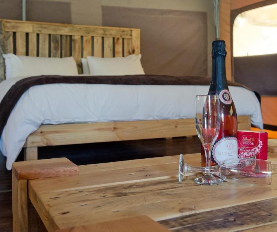 Luxury tent interior